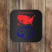 Merry Christmas America And Happy Holidays New President Coaster thumb 0