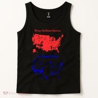 Merry Christmas America And Happy Holidays New President Tank Top thumb 2