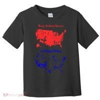 Merry Christmas America And Happy Holidays New President Toddler T-Shirt thumb 0