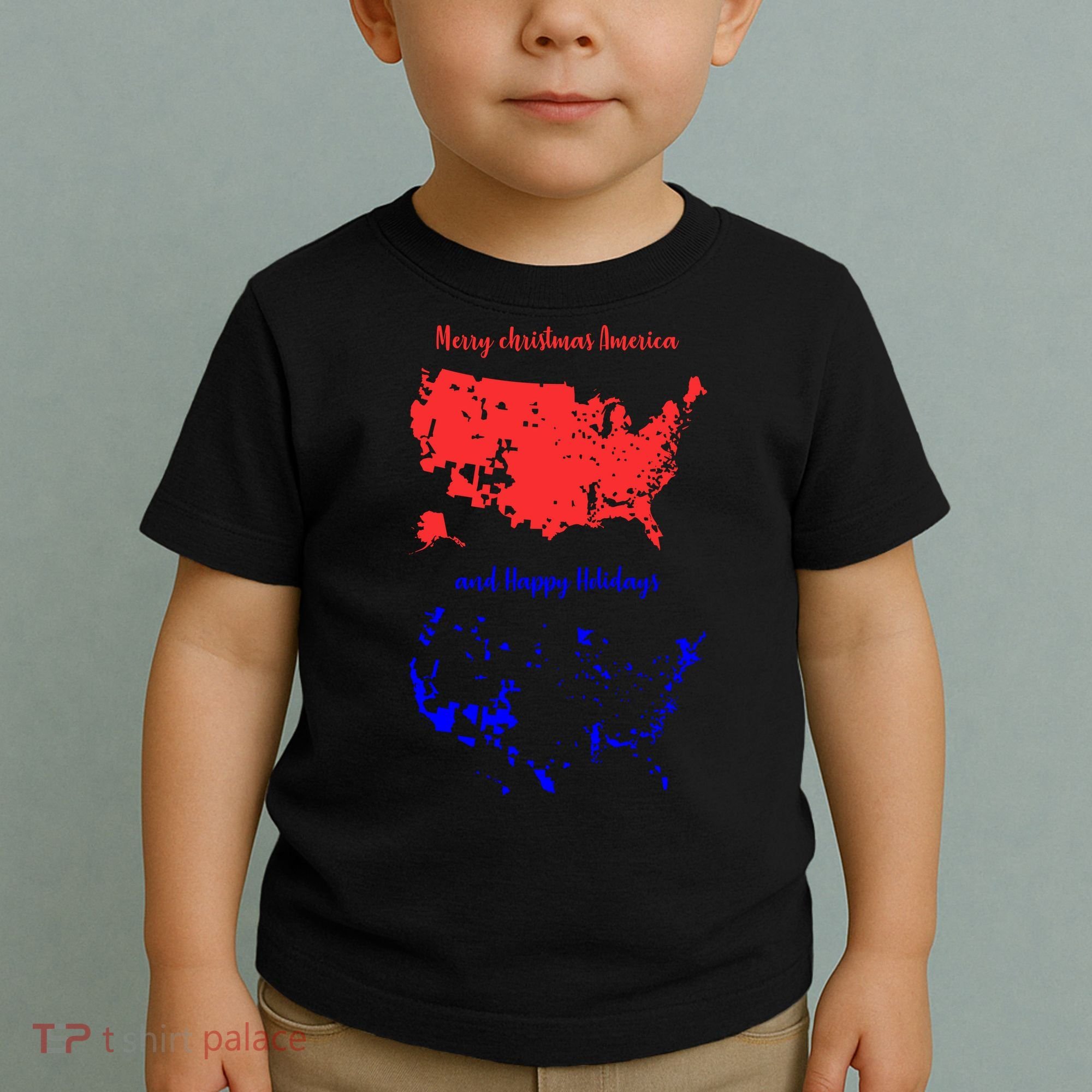 Merry Christmas America And Happy Holidays New President Toddler T-Shirt