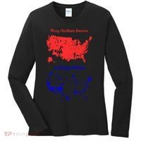 Merry Christmas America And Happy Holidays New President Women's Long Sleeve Shirt thumb 0