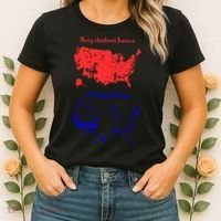 Merry Christmas America And Happy Holidays New President Women's T-Shirt thumb 2