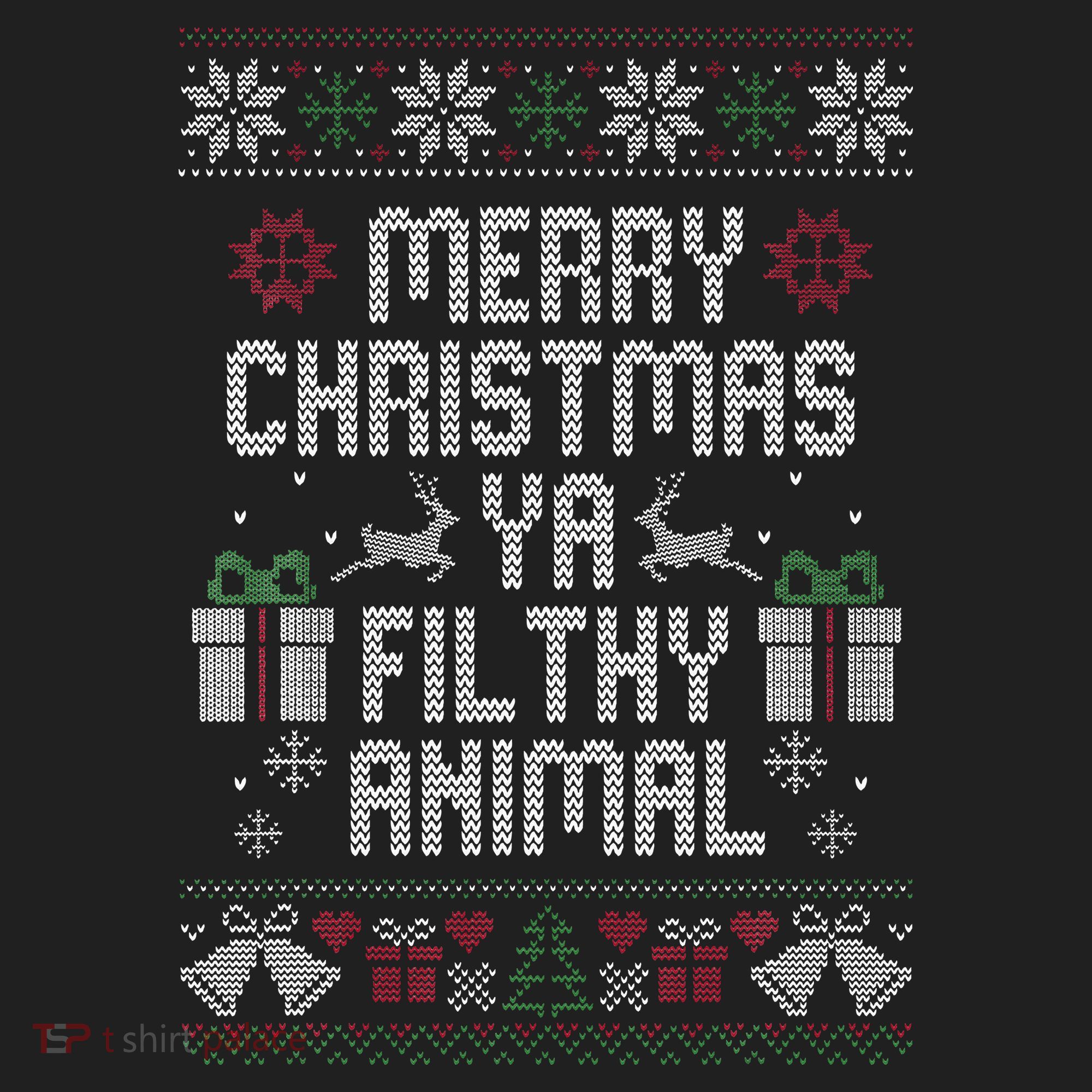 Merry Christmas Animal Funny Filthy Ya Women's Sweatshirt