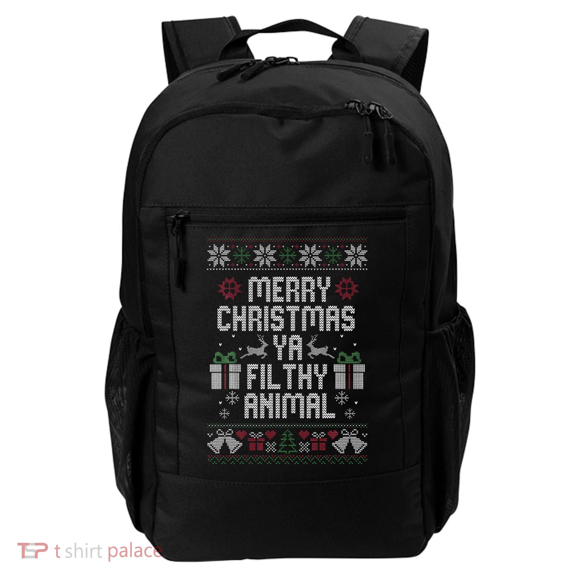 Merry Christmas Animal Funny Filthy Ya Backpack