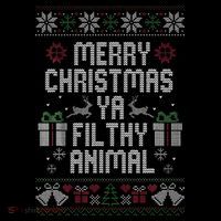 Merry Christmas Animal Funny Filthy Ya Women's Hoodie thumb 2