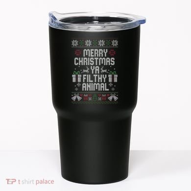 Merry Christmas Animal Funny Filthy Ya Tumbler