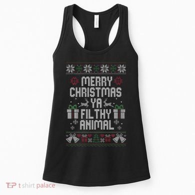 Merry Christmas Animal Funny Filthy Ya Women's Tank Top