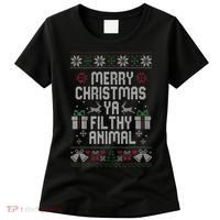 Merry Christmas Animal Funny Filthy Ya Women's T-Shirt thumb 0