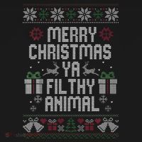 Merry Christmas Animal Funny Filthy Ya Women's T-Shirt thumb 6