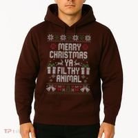 Merry Christmas Animal Funny Filthy Ya Hoodie thumb 2