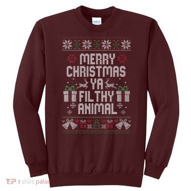 Merry Christmas Animal Funny Filthy Ya Sweatshirt