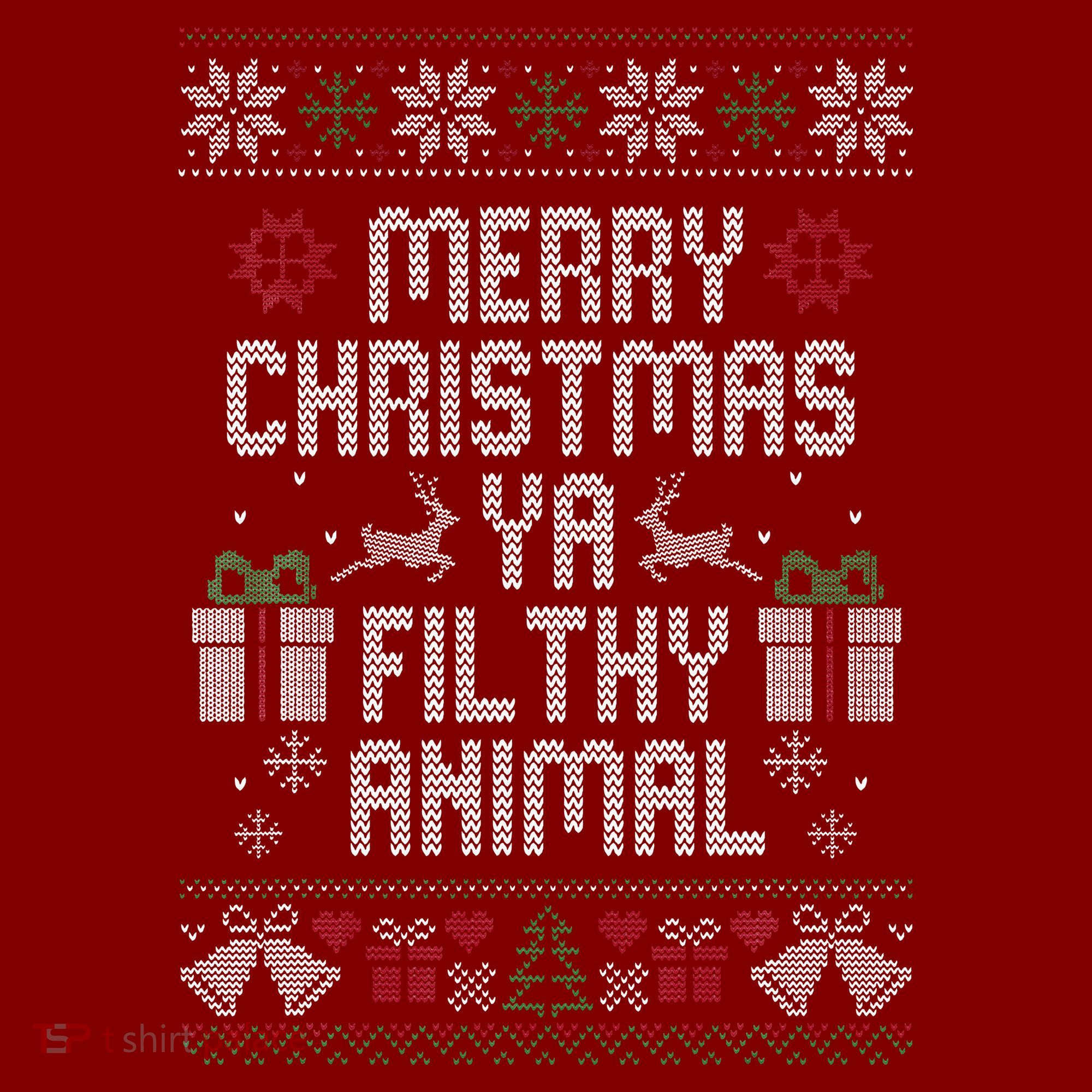 Merry Christmas Animal Funny Filthy Ya Sweatshirt
