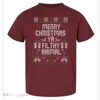 Merry Christmas Animal Funny Filthy Ya Toddler T-Shirt thumb 0