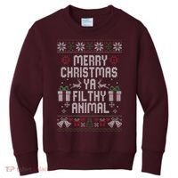 Merry Christmas Animal Funny Filthy Ya Kids Sweatshirt thumb 0