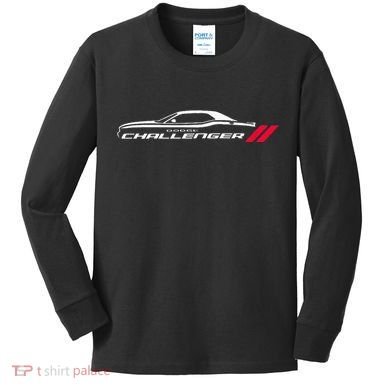 Muscle Car American Flag 4th July Kids Long Sleeve Shirt