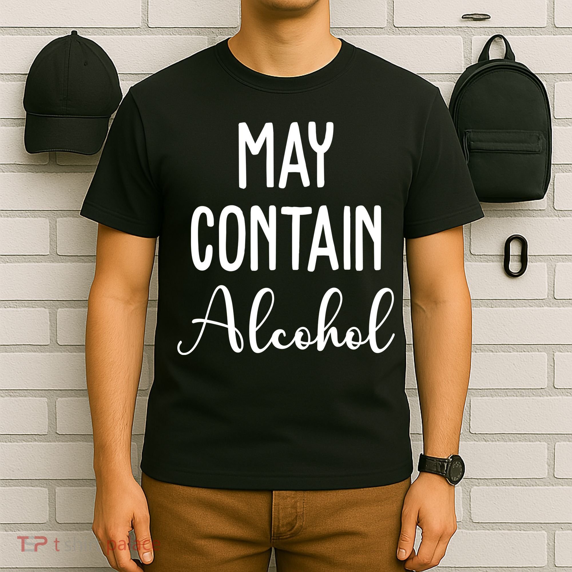May Contain Alcohol Funny Party T-Shirt
