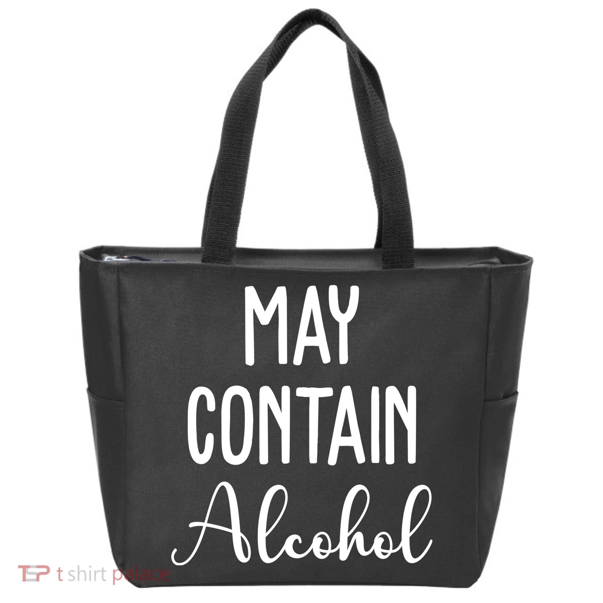 May Contain Alcohol Funny Party Tote Bag