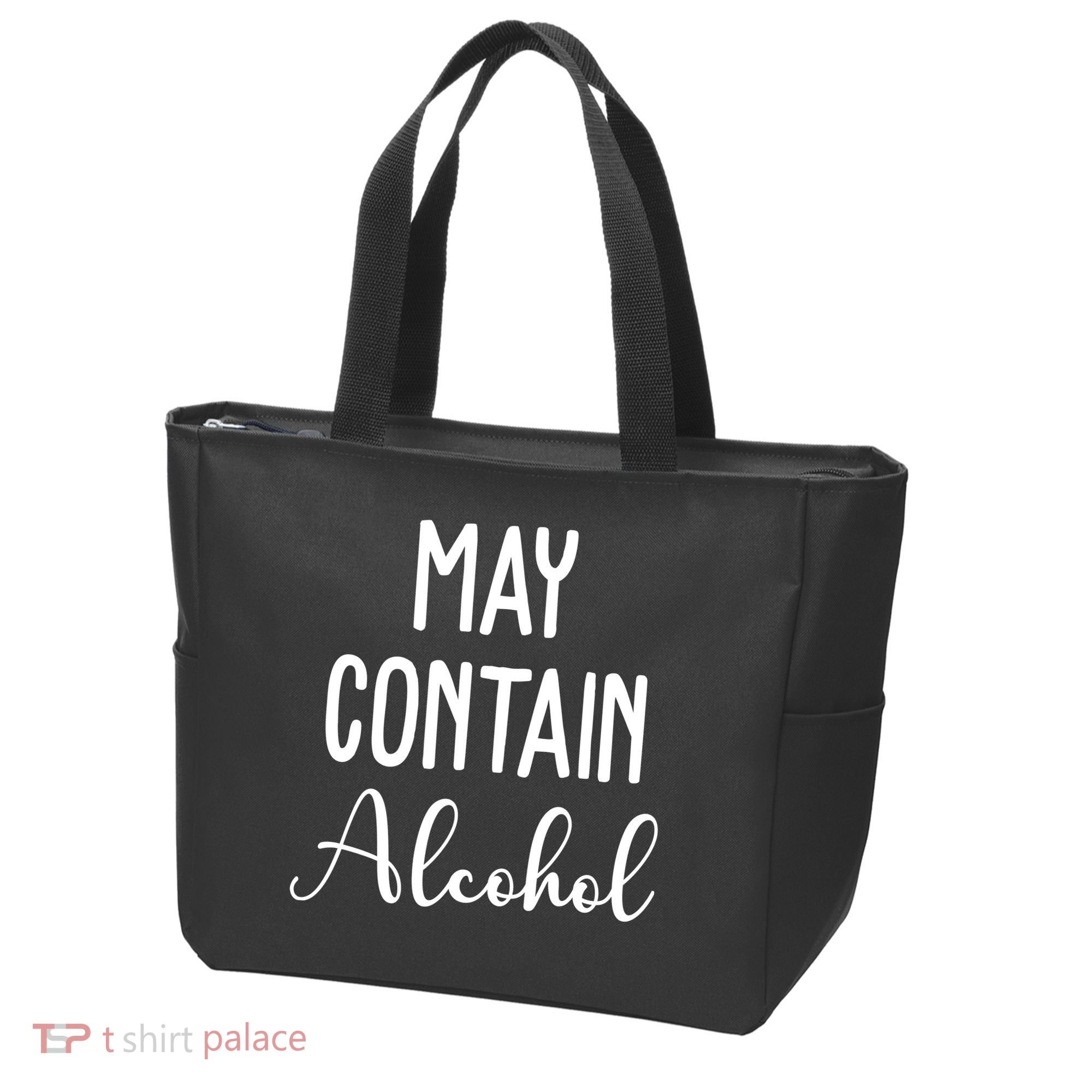 May Contain Alcohol Funny Party Tote Bag