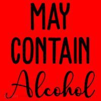 May Contain Alcohol Funny Party Santa Hat thumb 1