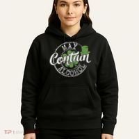 May Contain Alcohol Funny Saint Paddy's St Patrick's Day Hoodie thumb 5