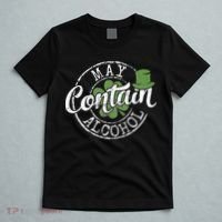 May Contain Alcohol Funny Saint Paddy's St Patrick's Day T-Shirt thumb 5