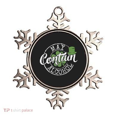 May Contain Alcohol Funny Saint Paddy's St Patrick's Day Ornament