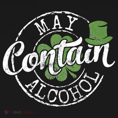 May Contain Alcohol Funny Saint Paddy's St Patrick's Day Performance Fleece Hoodie
