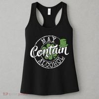 May Contain Alcohol Funny Saint Paddy's St Patrick's Day Women's Tank Top thumb 3