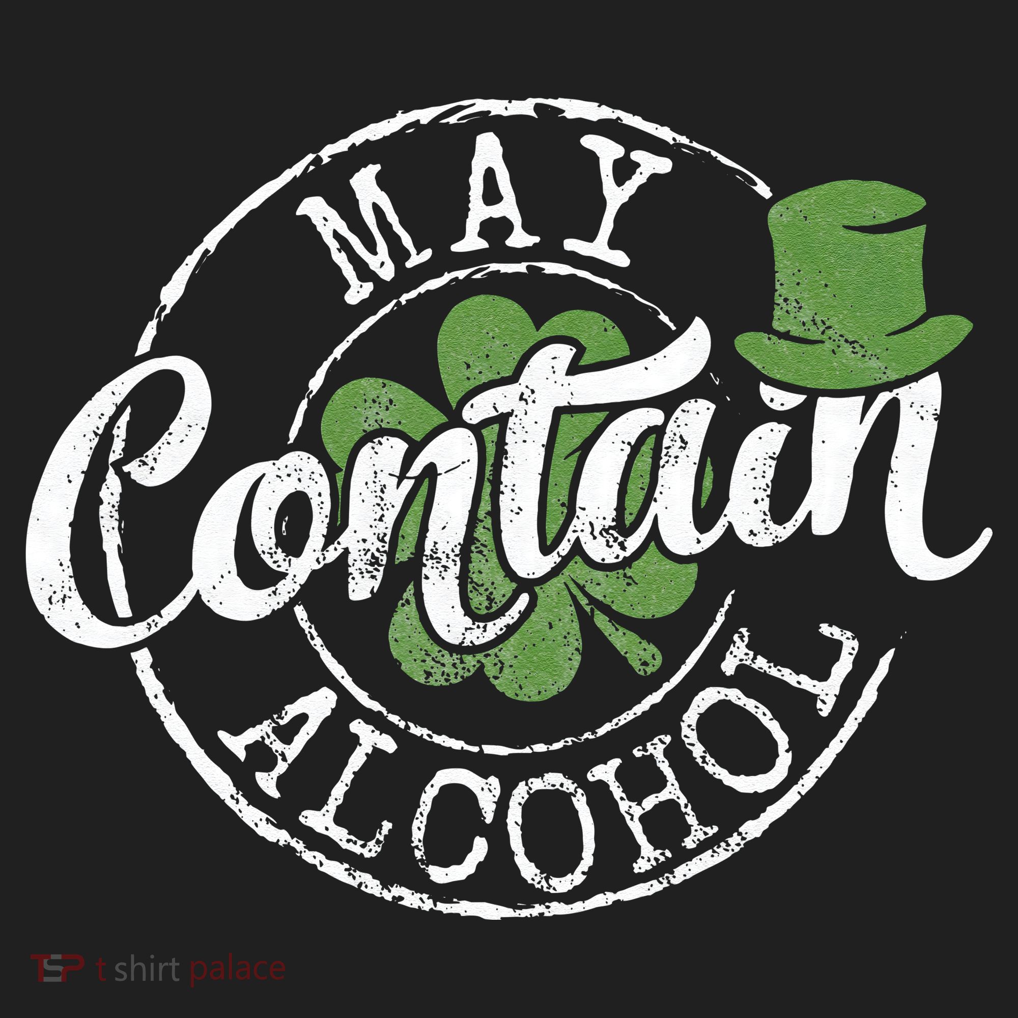 May Contain Alcohol Funny Saint Paddy's St Patrick's Day Hat
