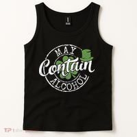May Contain Alcohol Funny Saint Paddy's St Patrick's Day Tank Top thumb 2