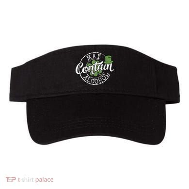 May Contain Alcohol Funny Saint Paddy's St Patrick's Day Visor