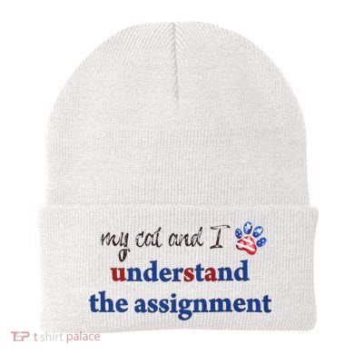 My Cat And I Understand The Assignment Beanie