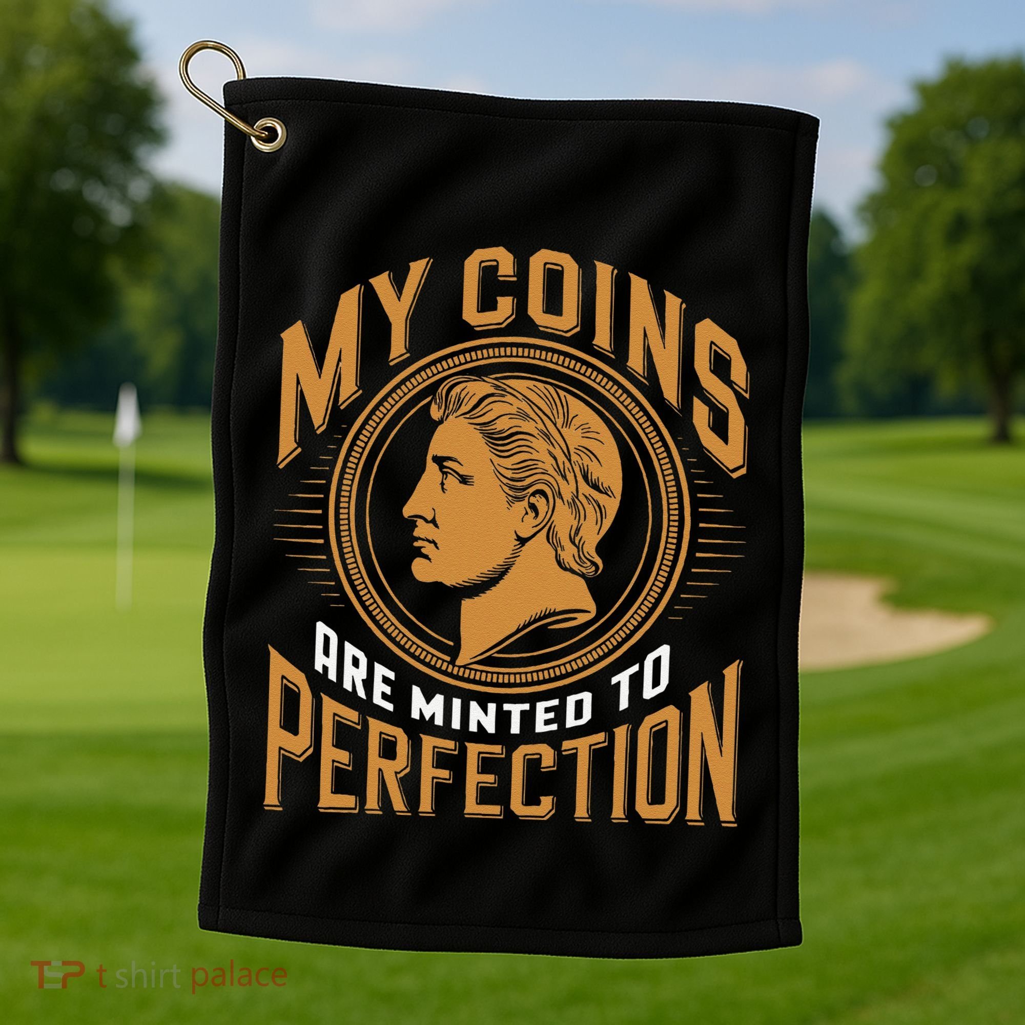 My Coins Are Minted To Perfection Collectible Golf Towel