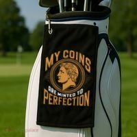 My Coins Are Minted To Perfection Collectible Golf Towel thumb 2