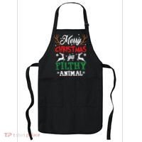 Merry Christmas Animal Filthy Ya Xmas Pajama Apron thumb 0