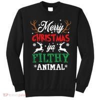 Merry Christmas Animal Filthy Ya Xmas Pajama Sweatshirt thumb 0