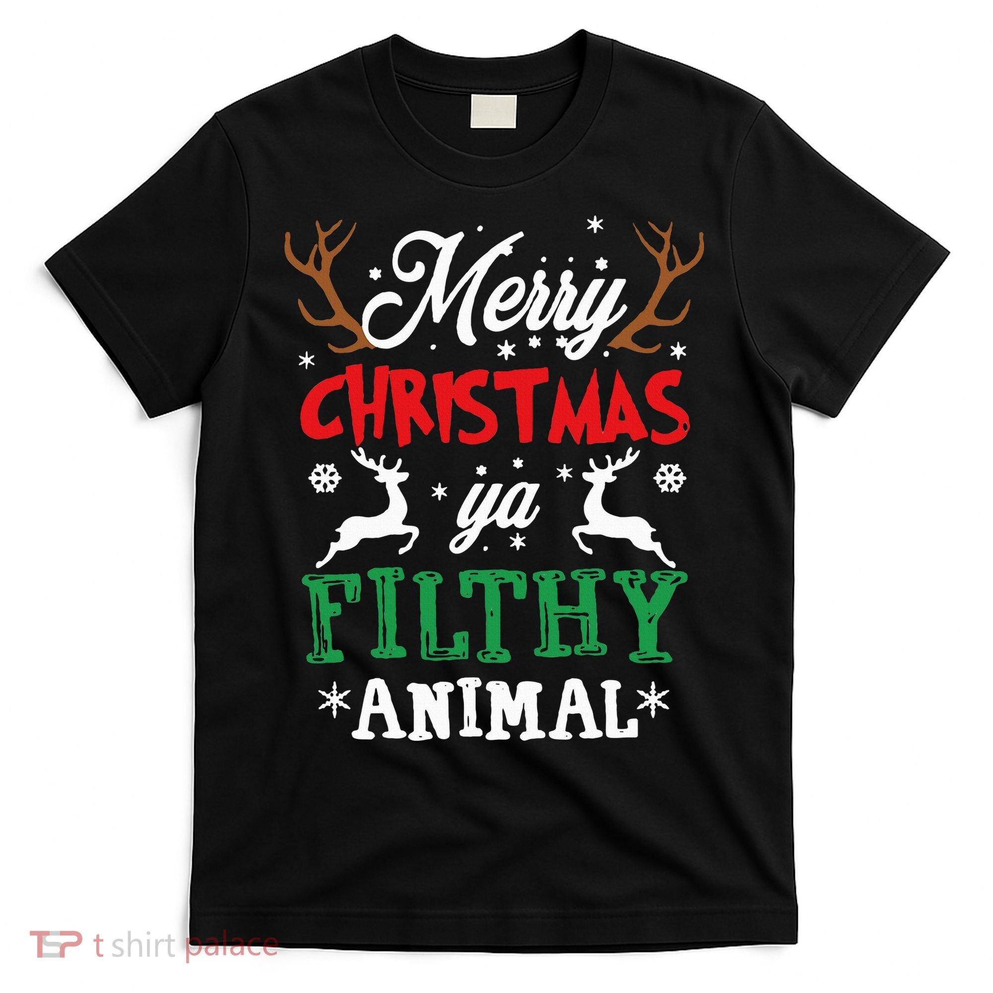 Merry Christmas Animal Filthy Ya Xmas Pajama T-Shirt