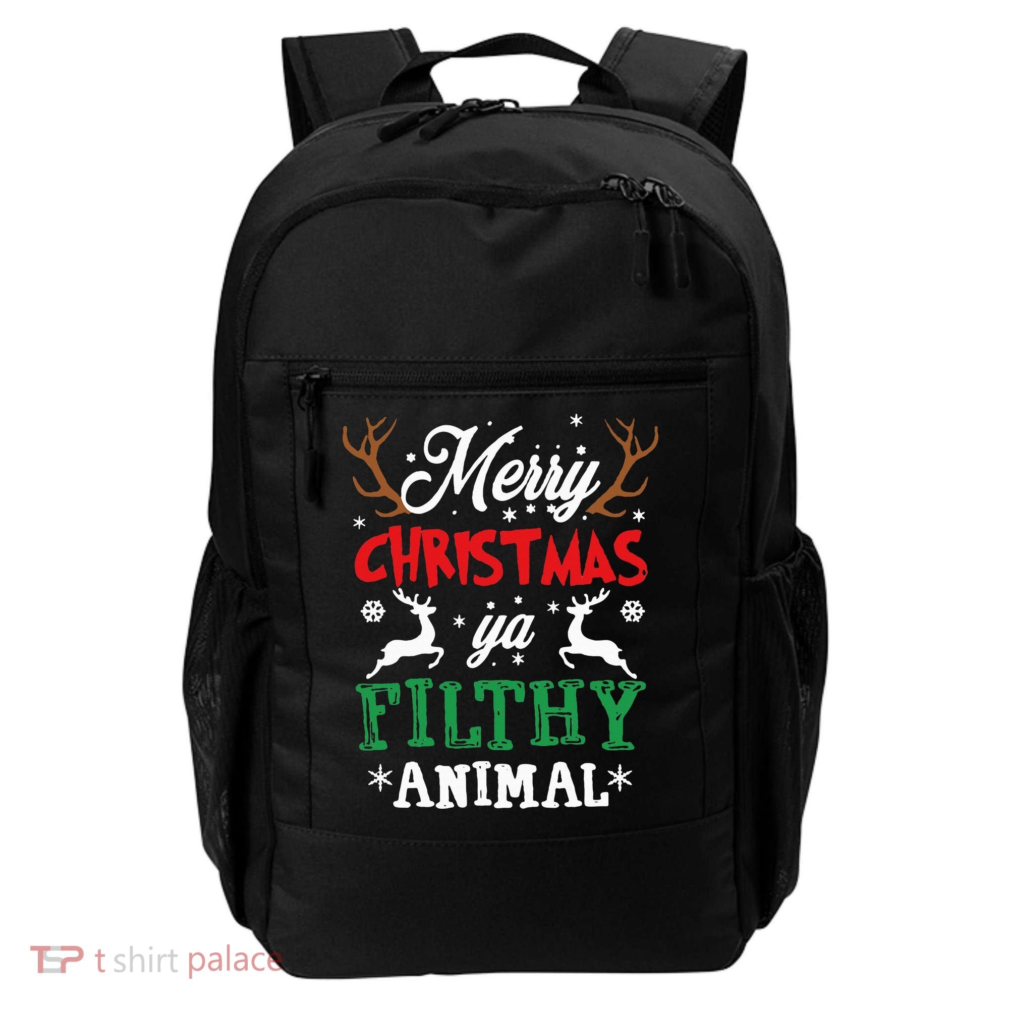 Merry Christmas Animal Filthy Ya Xmas Pajama Backpack