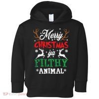 Merry Christmas Animal Filthy Ya Xmas Pajama Toddler Hoodie thumb 0
