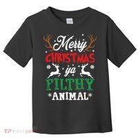 Merry Christmas Animal Filthy Ya Xmas Pajama Toddler T-Shirt thumb 0