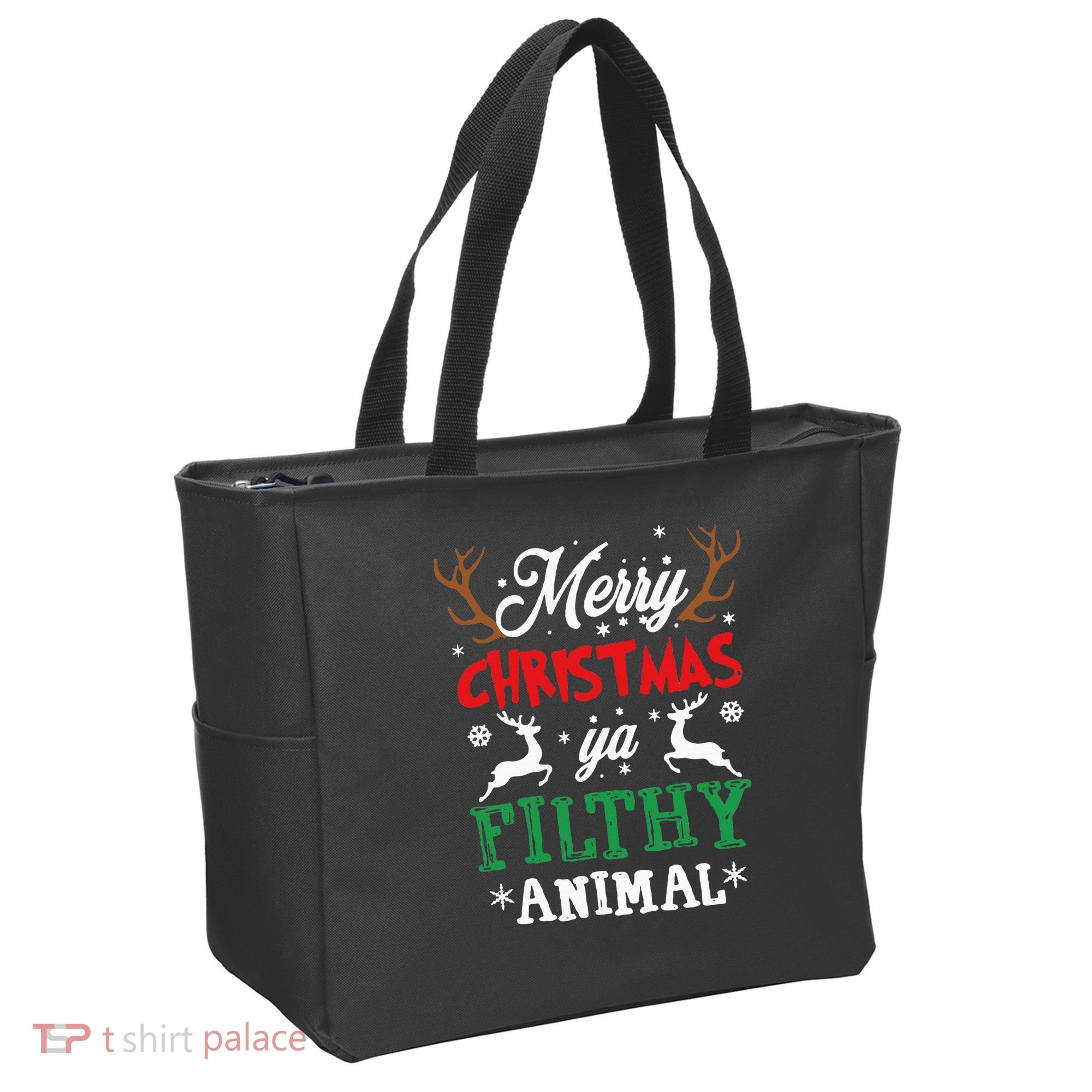 Merry Christmas Animal Filthy Ya Xmas Pajama Tote Bag