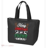 Merry Christmas Animal Filthy Ya Xmas Pajama Tote Bag thumb 3