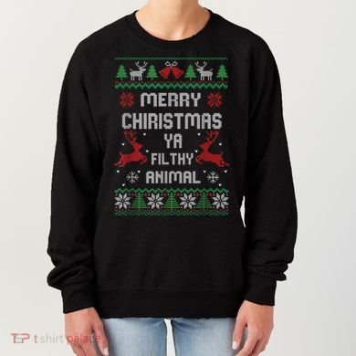 Merry Christmas Animal Filthy Ya Women's Sweatshirt