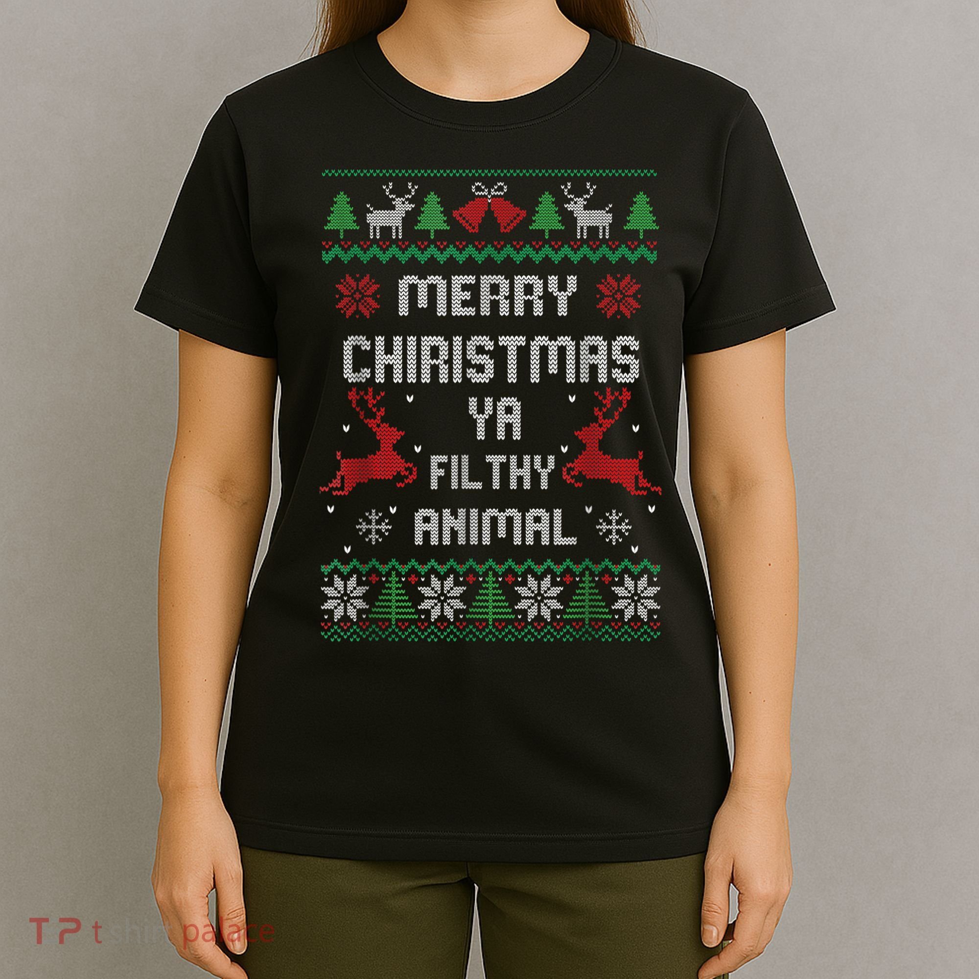 Merry Christmas Animal Filthy Ya T-Shirt