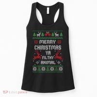 Merry Christmas Animal Filthy Ya Women's Tank Top thumb 0