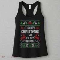 Merry Christmas Animal Filthy Ya Women's Tank Top thumb 3