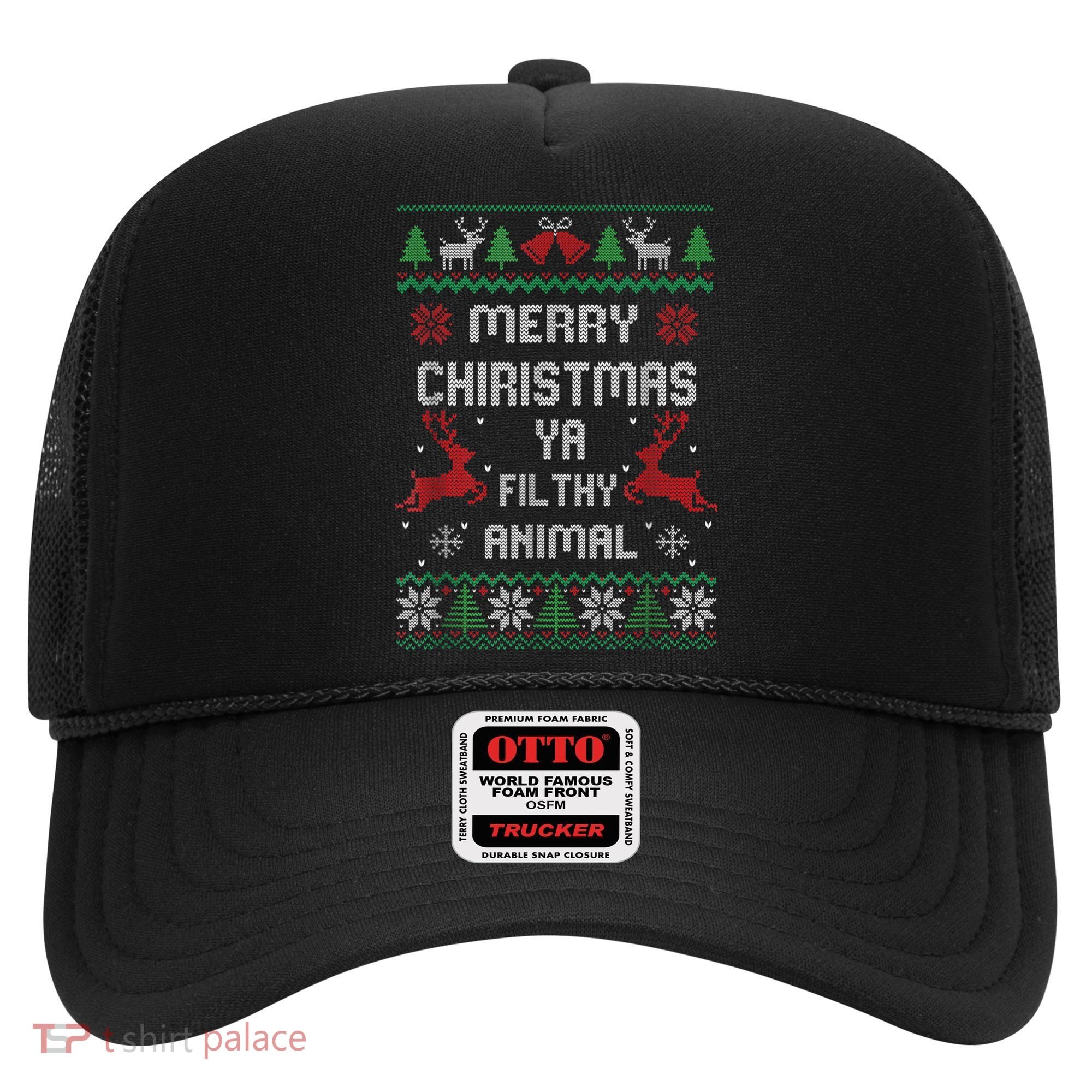 Merry Christmas Animal Filthy Ya Hat
