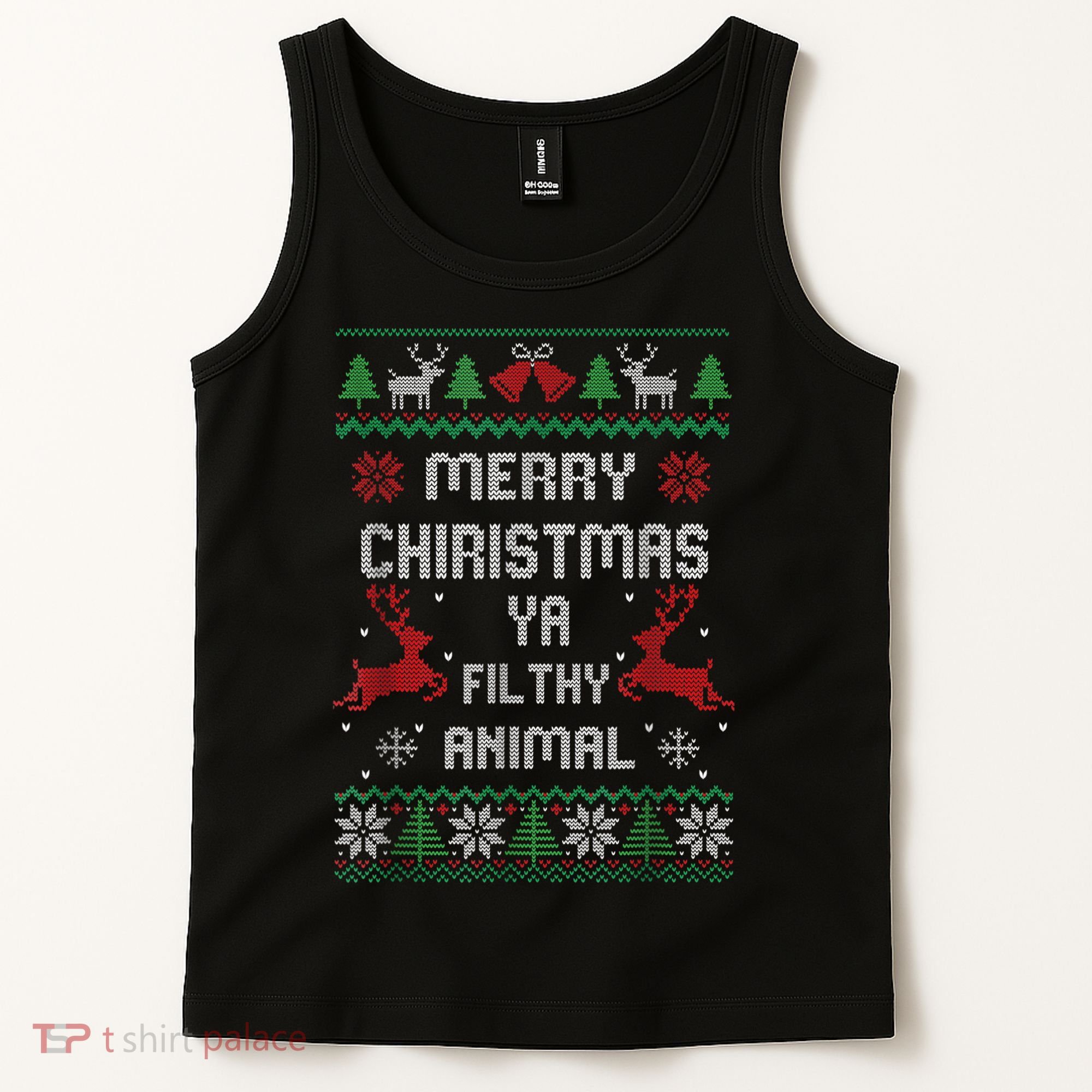 Merry Christmas Animal Filthy Ya Tank Top