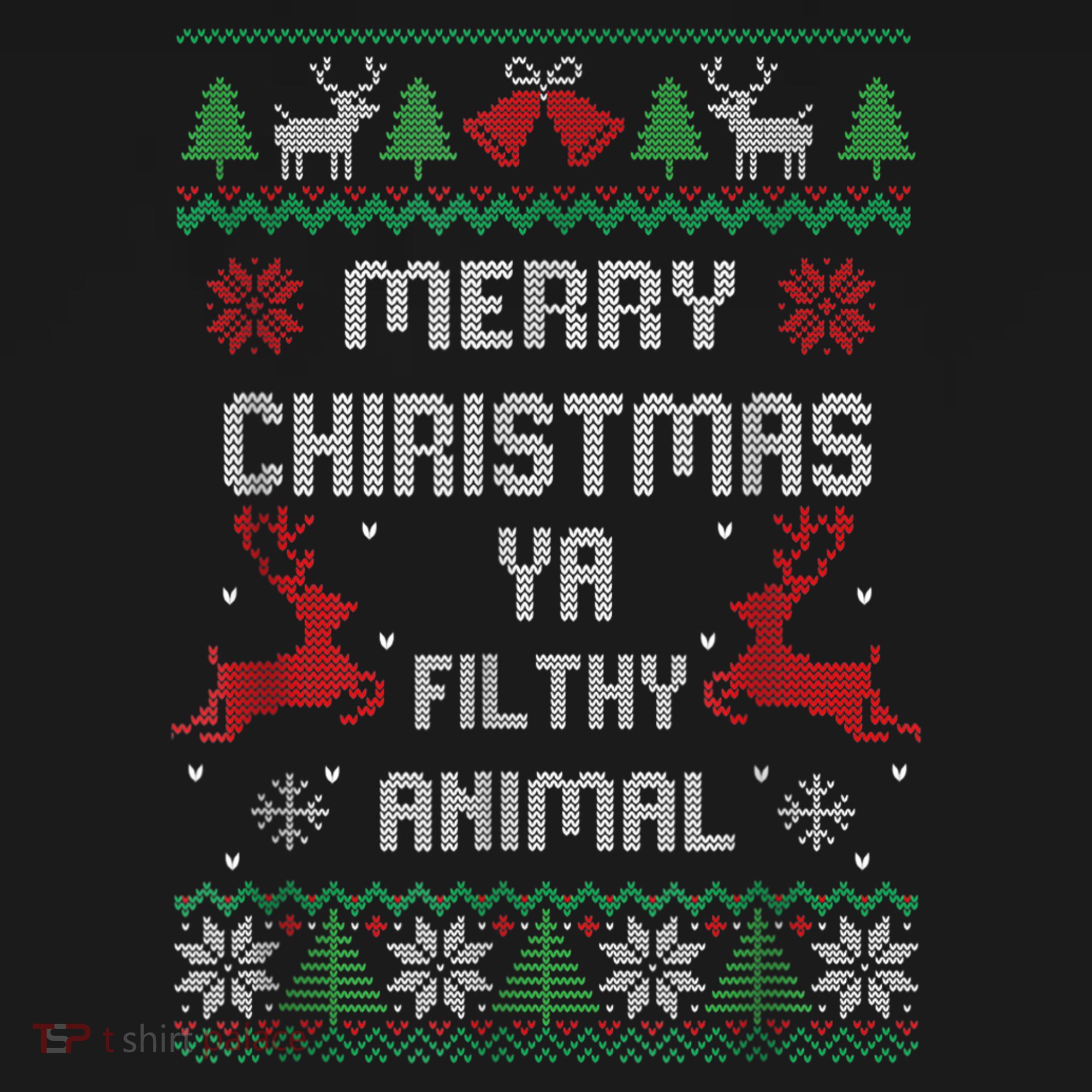 Merry Christmas Animal Filthy Ya Kids T-Shirt