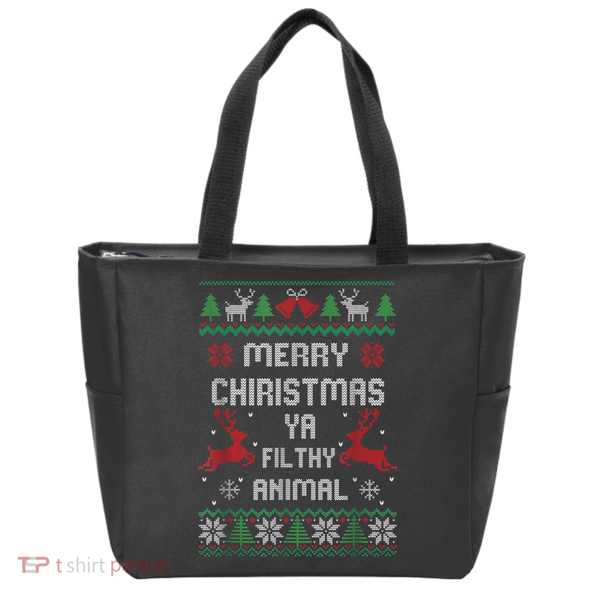 Merry Christmas Animal Filthy Ya Tote Bag
